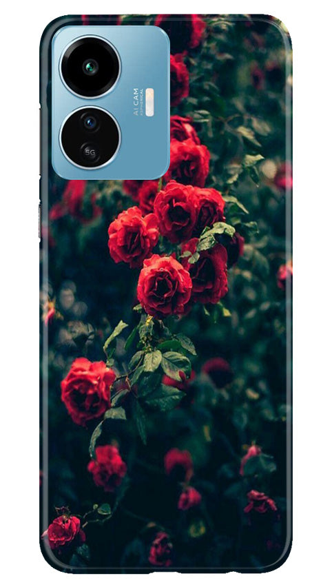 Red Rose Mobile Back Case for iQOO Z6 Lite 5G (Design - 66) Red Rose Case for iQOO Z6 Lite 5G