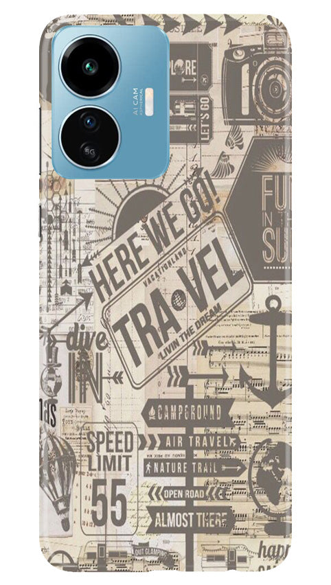 Travel Mobile Back Case for iQOO Z6 Lite 5G (Design - 104) Travel Case for iQOO Z6 Lite 5G (Design - 104)