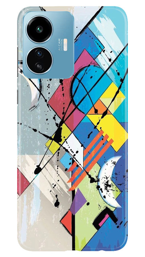 Modern Art Mobile Back Case for iQOO Z6 Lite 5G (Design - 203) Modern Art Case for iQOO Z6 Lite 5G (Design No. 203)