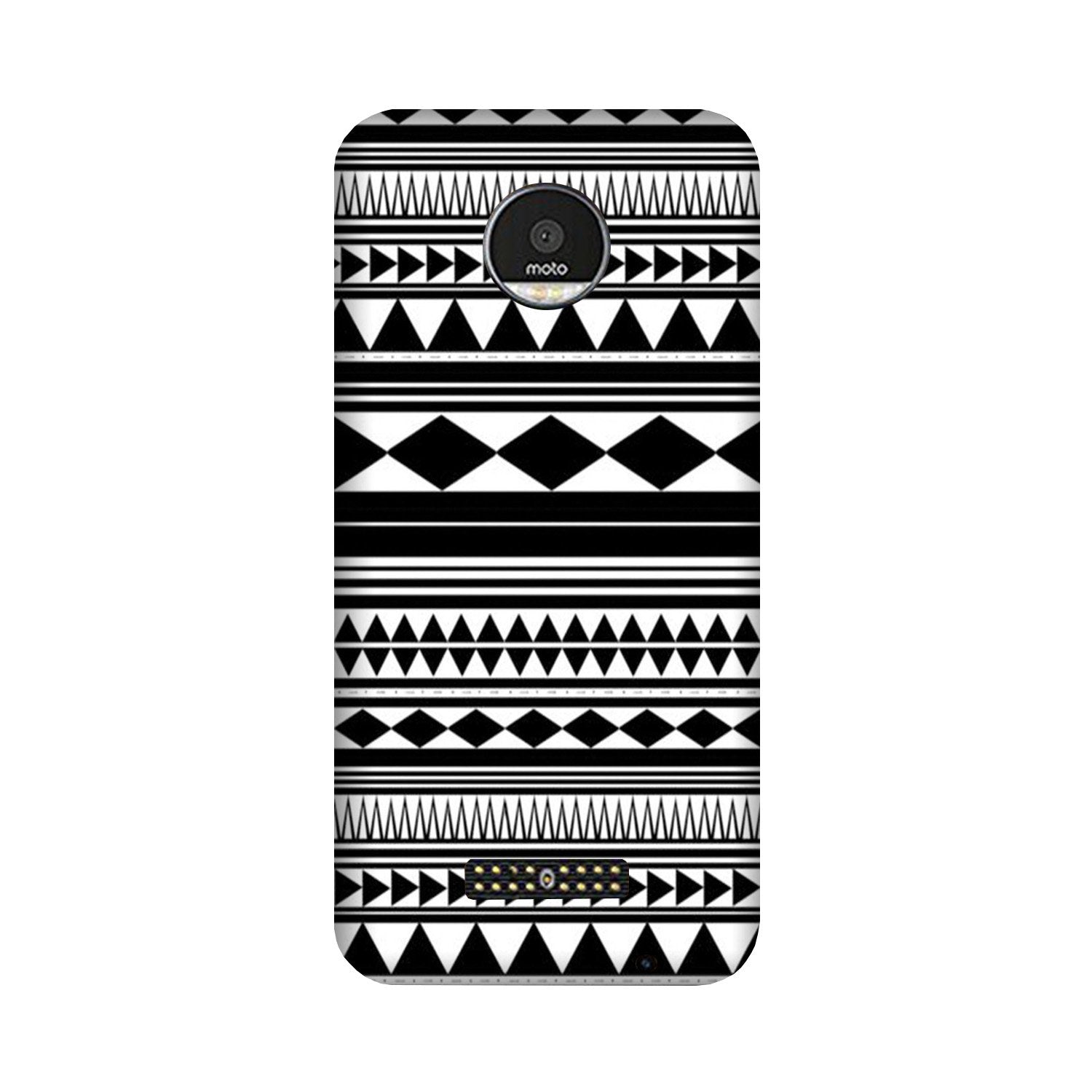 Black white Pattern Case for Moto Z3 Play Black white Pattern Case for Moto Z3 Play