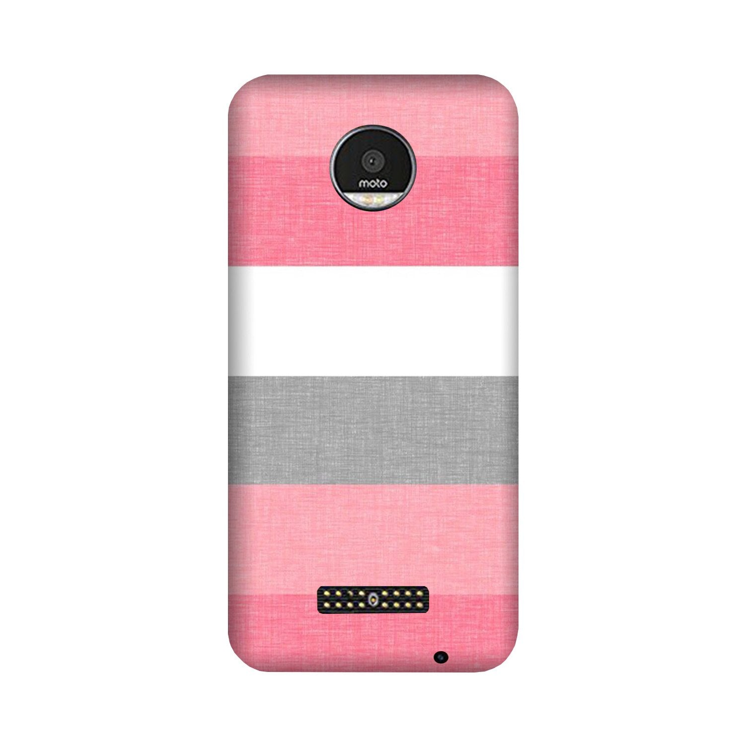 Pink white pattern Case for Moto Z Play Pink white pattern Case for Moto Z Play