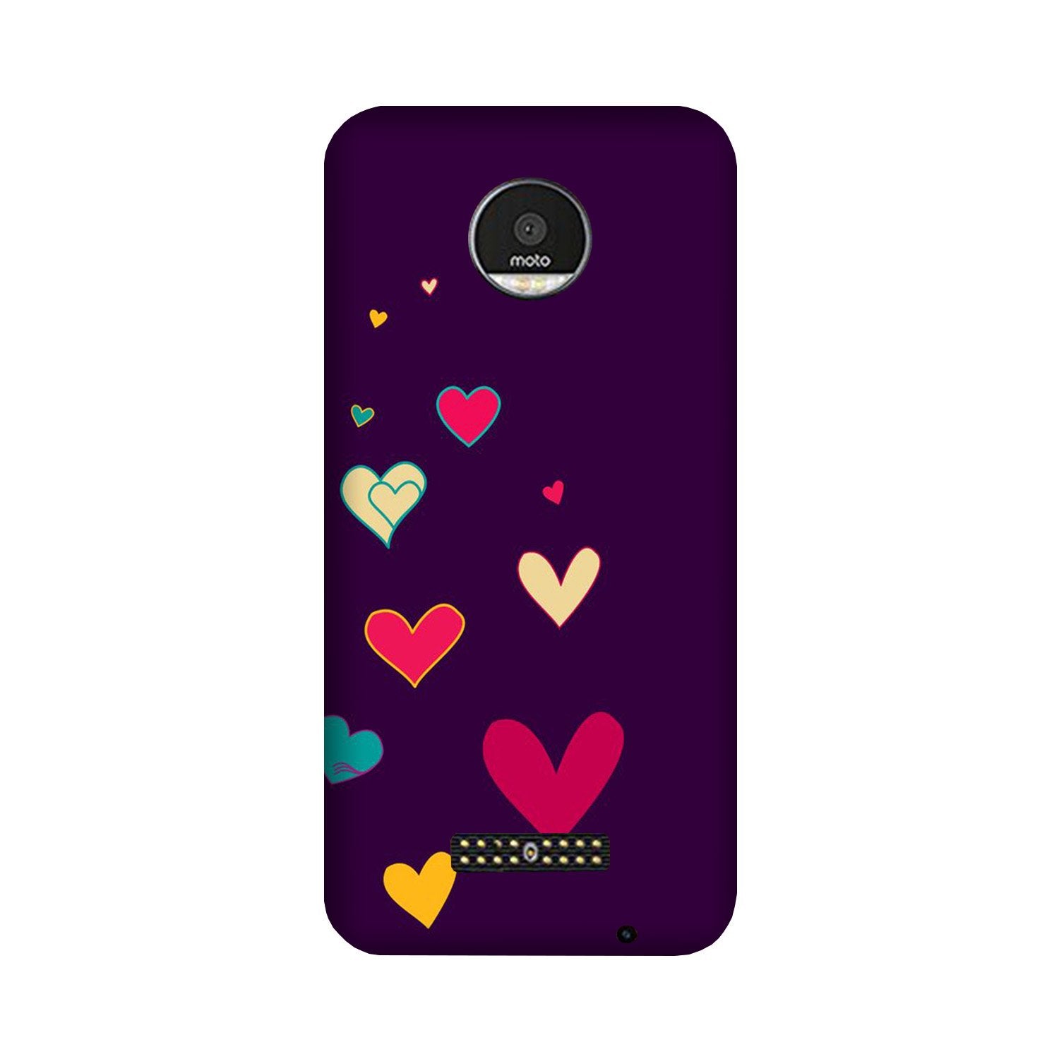 Purple Background Case for Moto Z3 Play (Design - 107) Purple Background Case for Moto Z3 Play (Design - 107)
