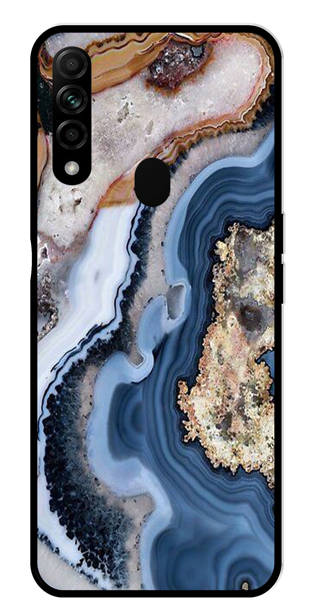 Marble Design Metal Mobile Case for Oppo A31 (Design No -53)
