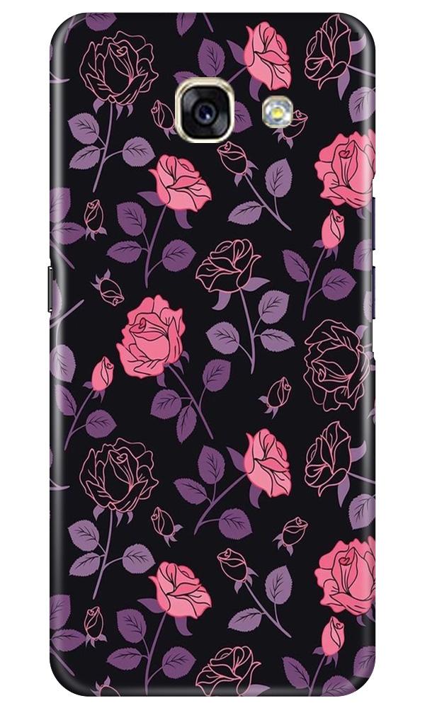 Rose Black Background Mobile Back Case for Samsung A5 2017 (Design - 27) Rose Black Background Case for Samsung A5 2017