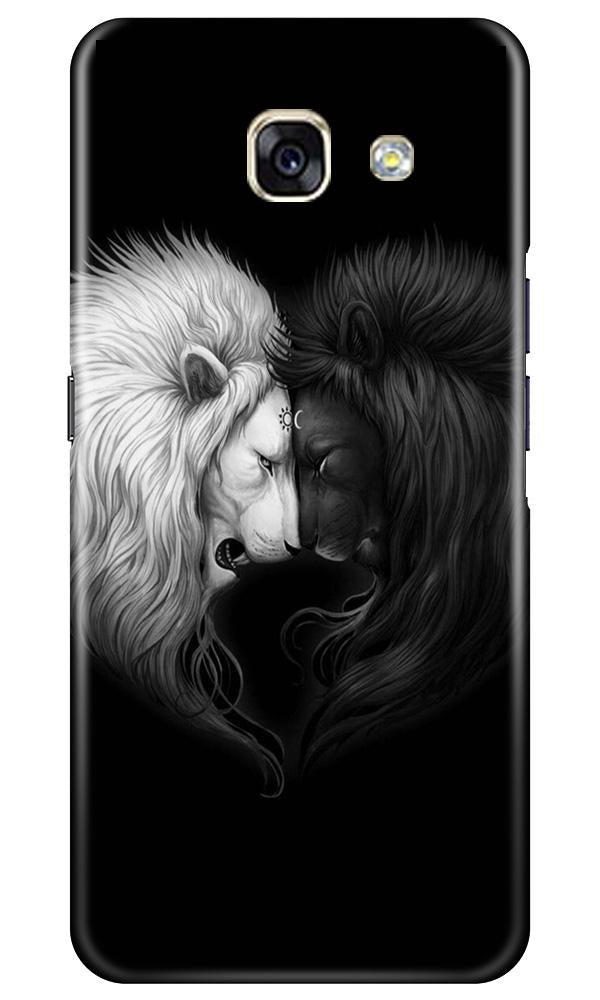 Dark White Lion Mobile Back Case for Samsung A5 2017 (Design - 140) Dark White Lion Case for Samsung A5 2017 (Design - 140)