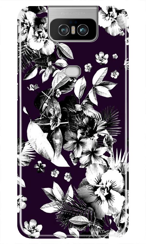 white flowers Mobile Back Case for Asus Zenfone 6z (Design - 7) white flowers Case for Asus Zenfone 6z