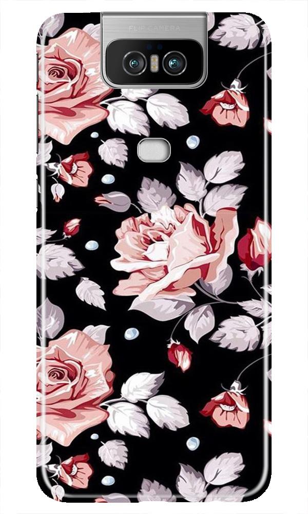 Pink rose Mobile Back Case for Asus Zenfone 6z (Design - 12) Pink rose Case for Asus Zenfone 6z