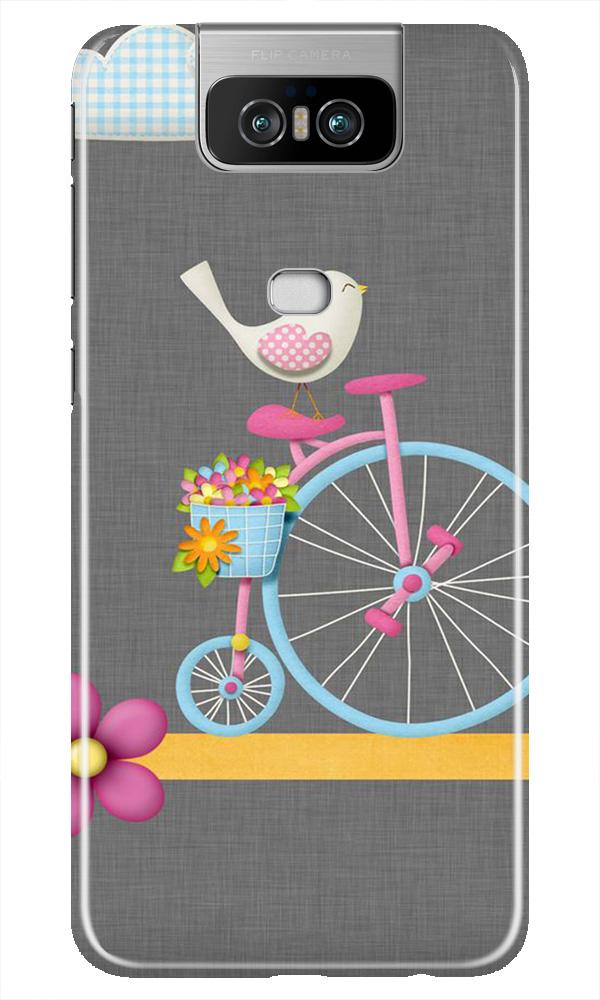 Sparron with cycle Mobile Back Case for Asus Zenfone 6z (Design - 34) Sparron with cycle Case for Asus Zenfone 6z