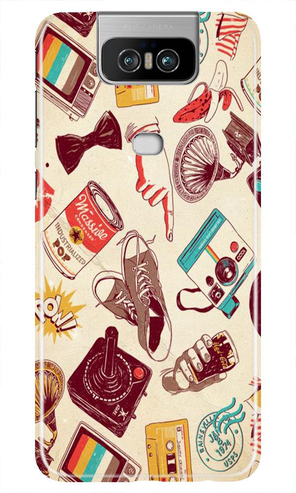 Vintage Mobile Back Case for Asus Zenfone 6z (Design - 35) Vintage Case for Asus Zenfone 6z