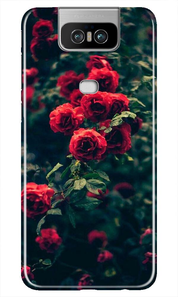 Red Rose Mobile Back Case for Asus Zenfone 6z (Design - 66) Red Rose Case for Asus Zenfone 6z