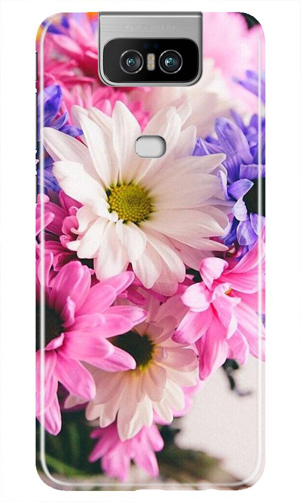Coloful Daisy Mobile Back Case for Asus Zenfone 6z (Design - 73) Coloful Daisy Case for Asus Zenfone 6z