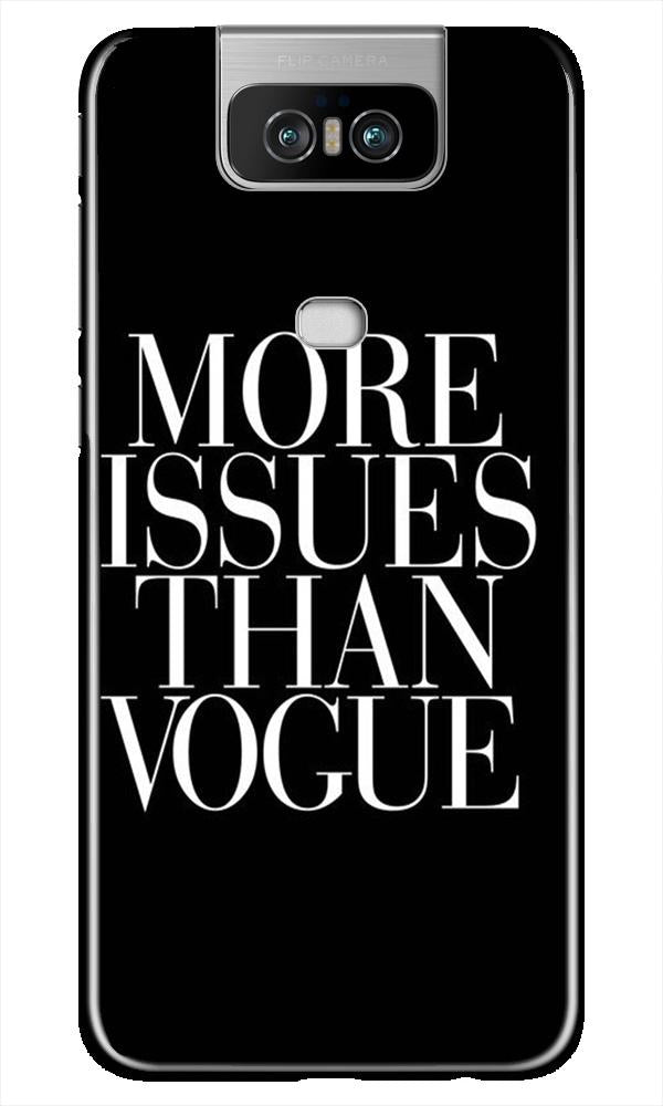 More Issues than Vague Mobile Back Case for Asus Zenfone 6z (Design - 74) More Issues than Vague Case for Asus Zenfone 6z