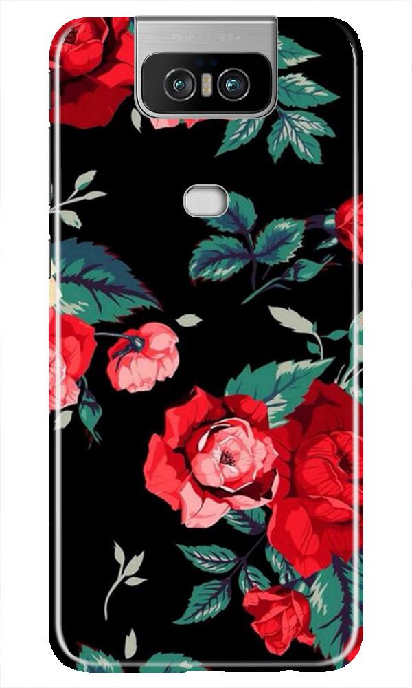 Red Rose2 Mobile Back Case for Asus Zenfone 6z (Design - 81) Red Rose2 Case for Asus Zenfone 6z