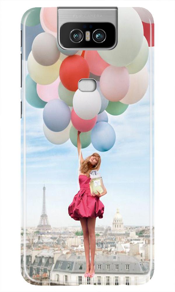 Girl with Baloon Mobile Back Case for Asus Zenfone 6z (Design - 84) Girl with Baloon Case for Asus Zenfone 6z