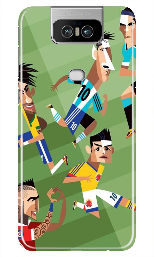 Football Mobile Back Case for Asus Zenfone 6z (Design - 166) Football Case for Asus Zenfone 6z (Design - 166)