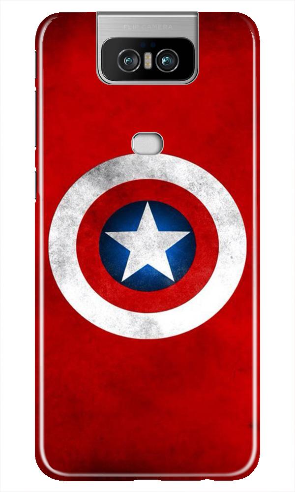 Captain America Mobile Back Case for Asus Zenfone 6z (Design - 249) Captain America Case for Asus Zenfone 6z (Design No. 249)