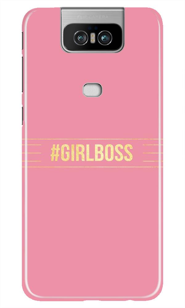 Girl Boss Pink Mobile Back Case for Asus Zenfone 6z (Design - 263) Girl Boss Pink Case for Asus Zenfone 6z (Design No. 263)