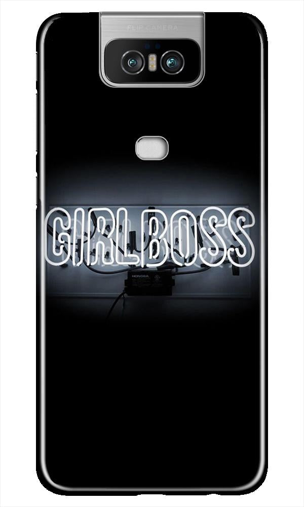 Girl Boss Black Mobile Back Case for Asus Zenfone 6z (Design - 268) Girl Boss Black Case for Asus Zenfone 6z (Design No. 268)