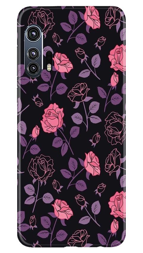 Rose Pattern Mobile Back Case for Moto Edge Plus (Design - 2) Rose Pattern Case for Moto Edge Plus