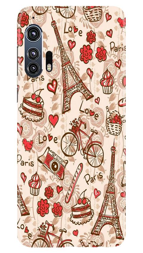 Love Paris Mobile Back Case for Moto Edge Plus (Design - 103) Love Paris Case for Moto Edge Plus (Design - 103)