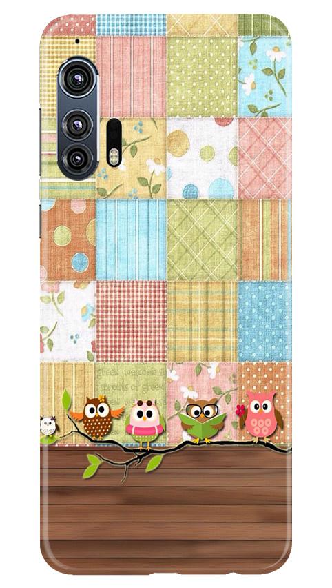 Owls Mobile Back Case for Moto Edge Plus (Design - 202) Owls Case for Moto Edge Plus (Design - 202)