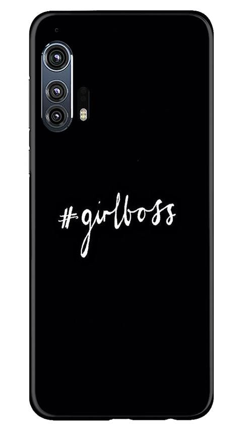 Like a Girl Boss Mobile Back Case for Moto Edge Plus (Design - 265) Like a Girl Boss Case for Moto Edge Plus (Design No. 265)