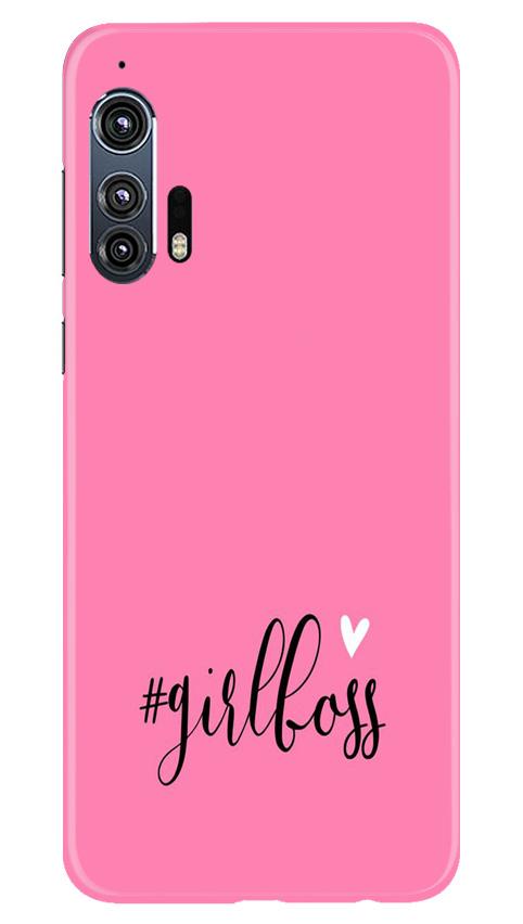 Girl Boss Black Mobile Back Case for Moto Edge Plus (Design - 268) Girl Boss Black Case for Moto Edge Plus (Design No. 268)