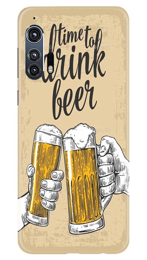 Drink Beer Mobile Back Case for Moto Edge Plus (Design - 328) Drink Beer Mobile Back Case for Moto Edge Plus (Design - 328)