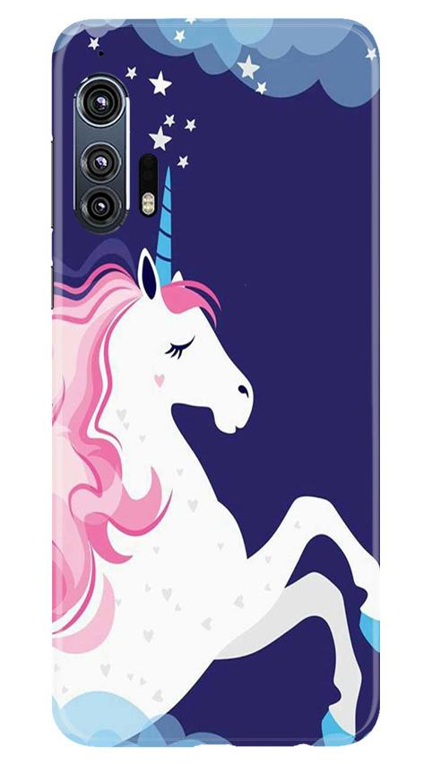 Unicorn Mobile Back Case for Moto Edge Plus (Design - 365) Unicorn Mobile Back Case for Moto Edge Plus (Design - 365)