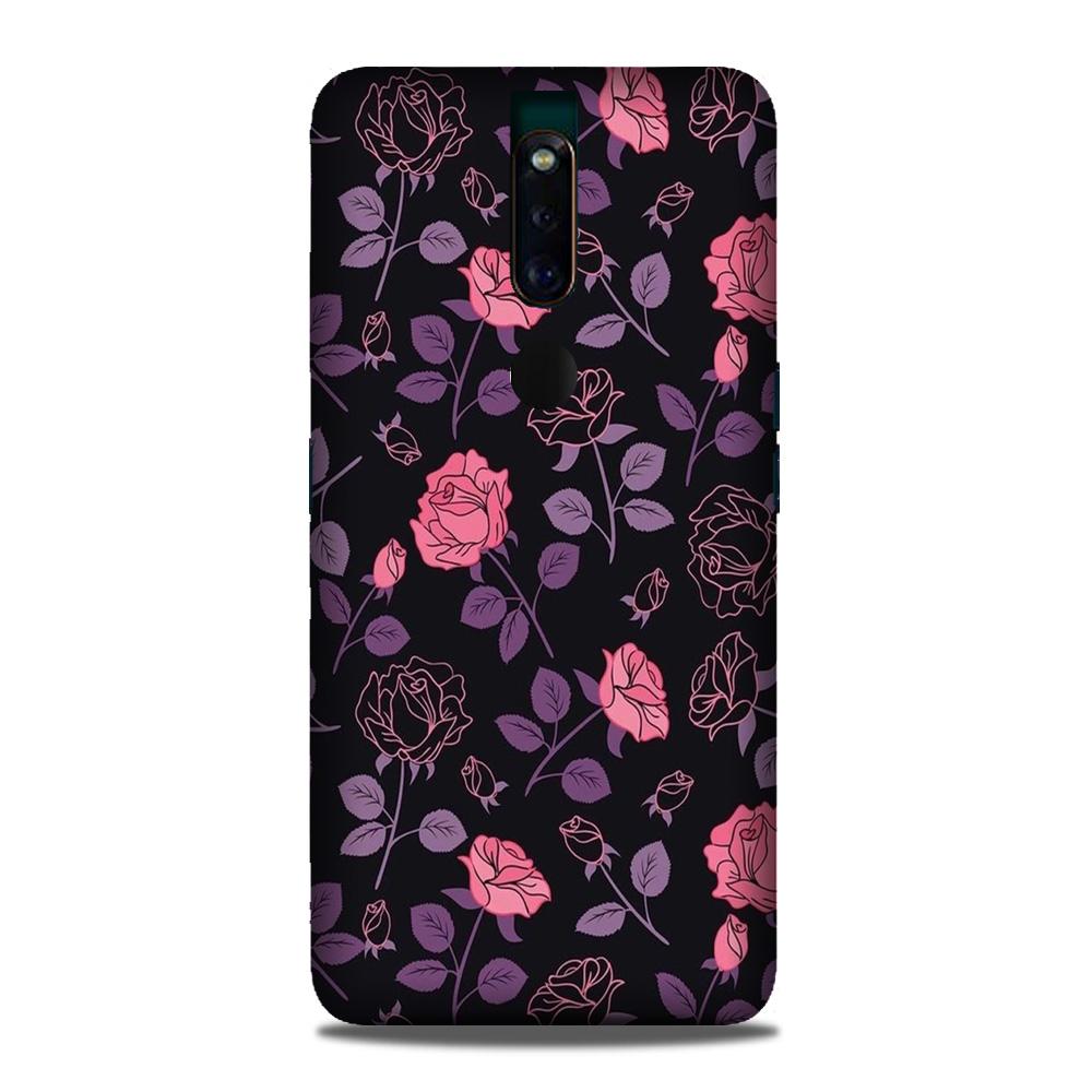 Rose Pattern Mobile Back Case for Oppo F11 Pro (Design - 2) Rose Pattern Case for Oppo F11 Pro
