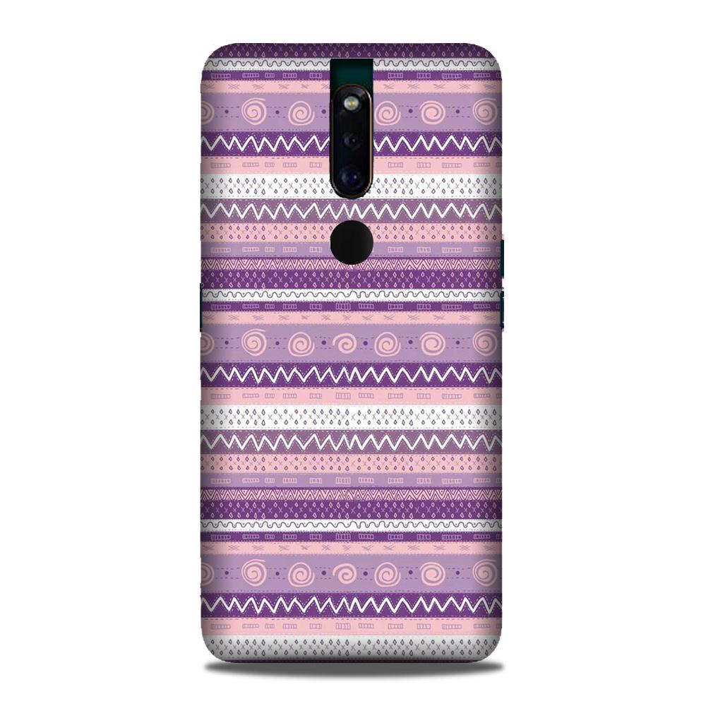 Zigzag line pattern3 Mobile Back Case for Oppo F11 Pro (Design - 11) Zigzag line pattern3 Case for Oppo F11 Pro
