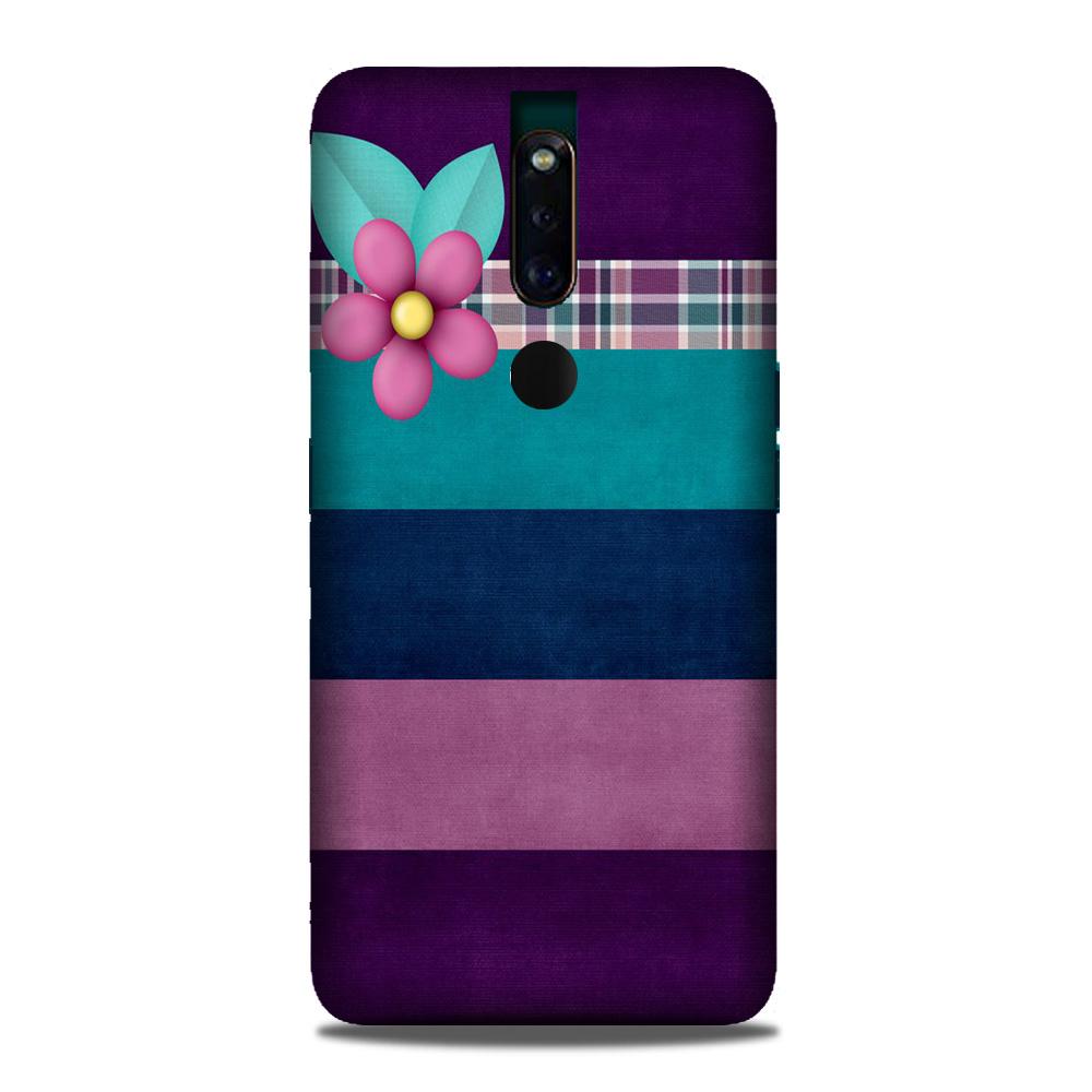 Purple Blue Mobile Back Case for Oppo F11 Pro (Design - 37) Purple Blue Case for Oppo F11 Pro