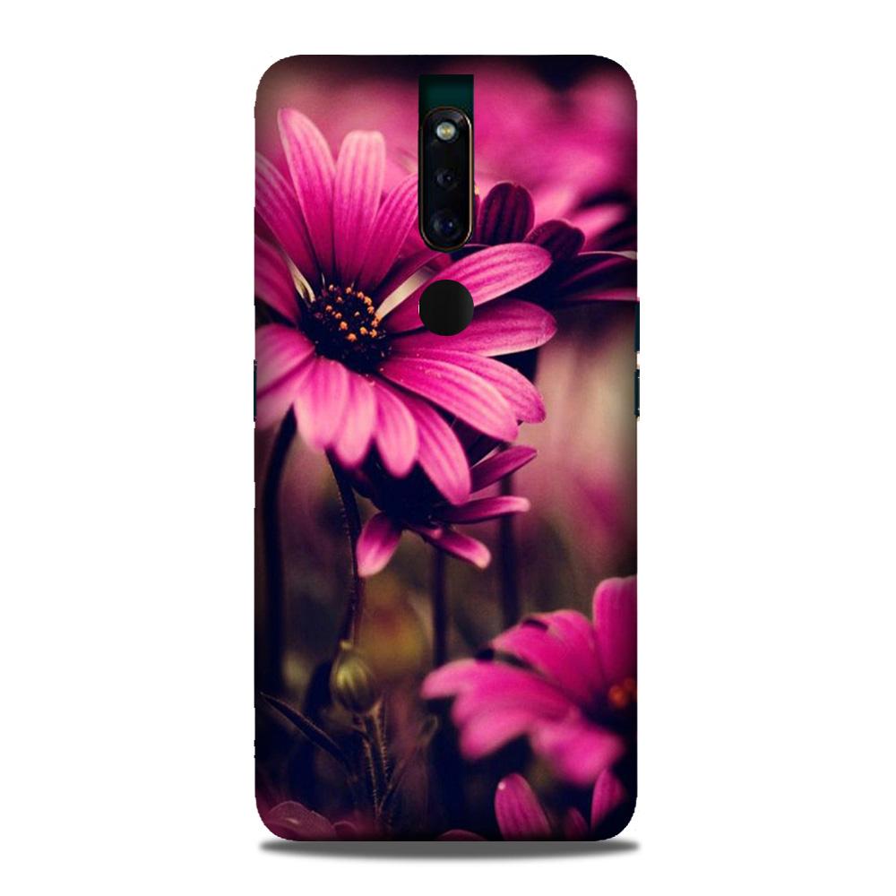 Purple Daisy Mobile Back Case for Oppo F11 Pro (Design - 65) Purple Daisy Case for Oppo F11 Pro