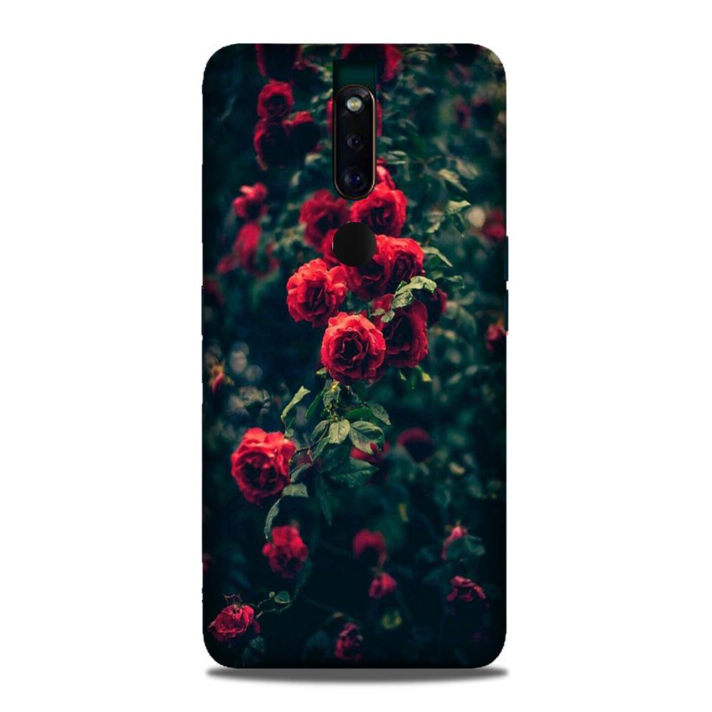 Red Rose Mobile Back Case for Oppo F11 Pro (Design - 66) Red Rose Case for Oppo F11 Pro