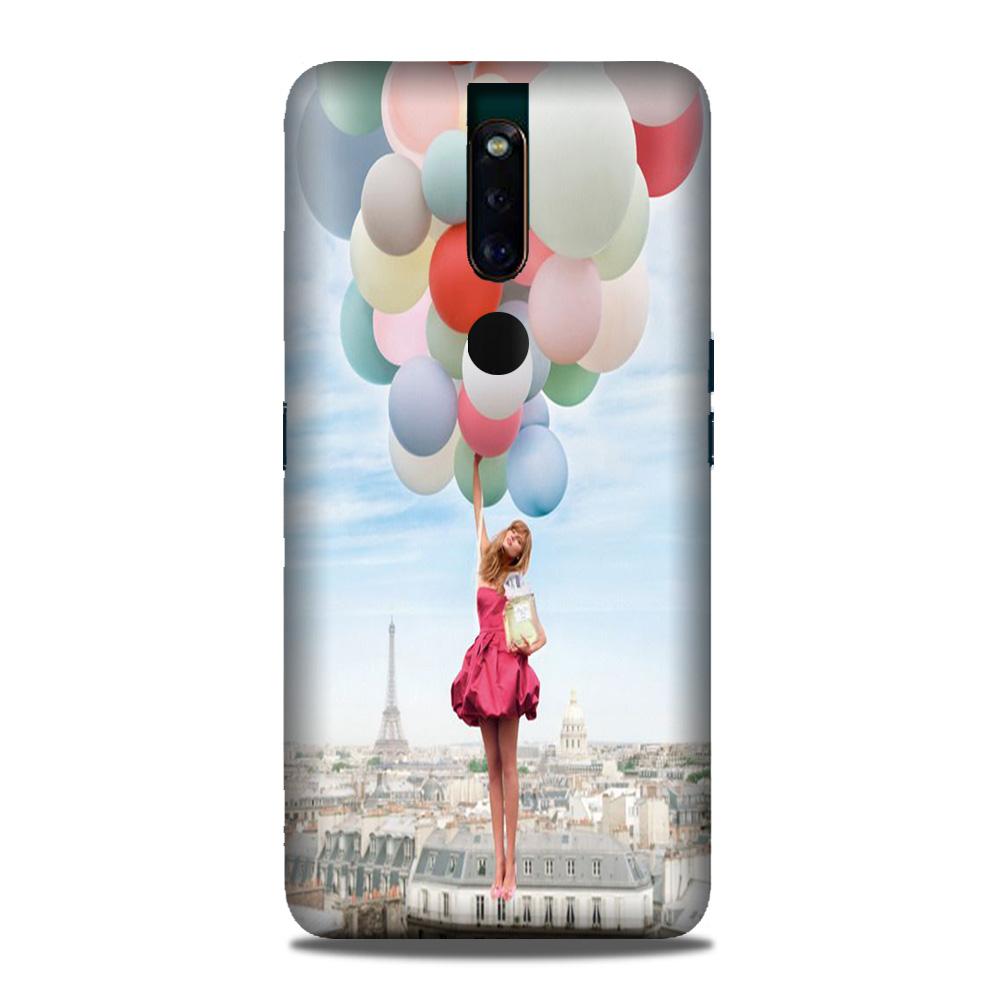 Girl with Baloon Mobile Back Case for Oppo F11 Pro (Design - 84) Girl with Baloon Case for Oppo F11 Pro