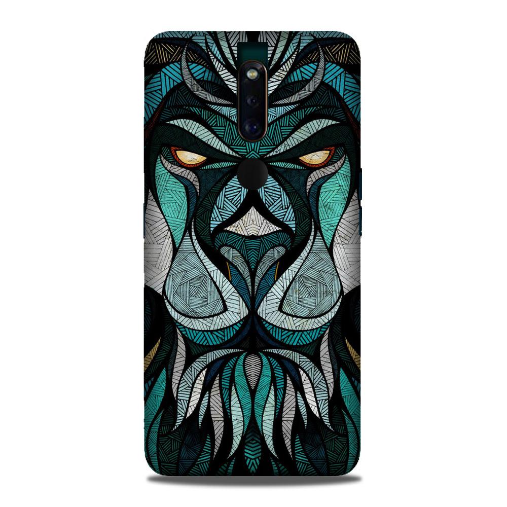 Lion Mobile Back Case for Oppo F11 Pro (Design - 97) Lion Case for Oppo F11 Pro