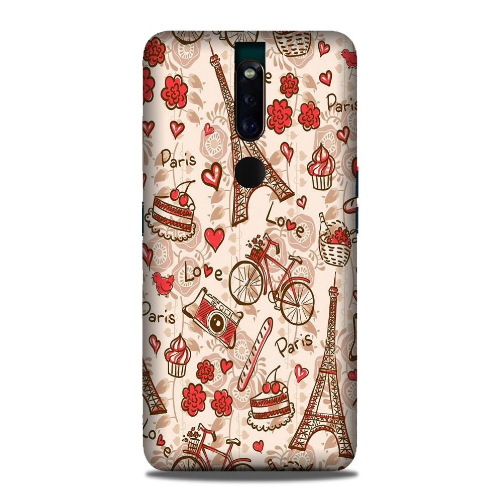 Love Paris Mobile Back Case for Oppo F11 Pro (Design - 103) Love Paris Case for Oppo F11 Pro (Design - 103)