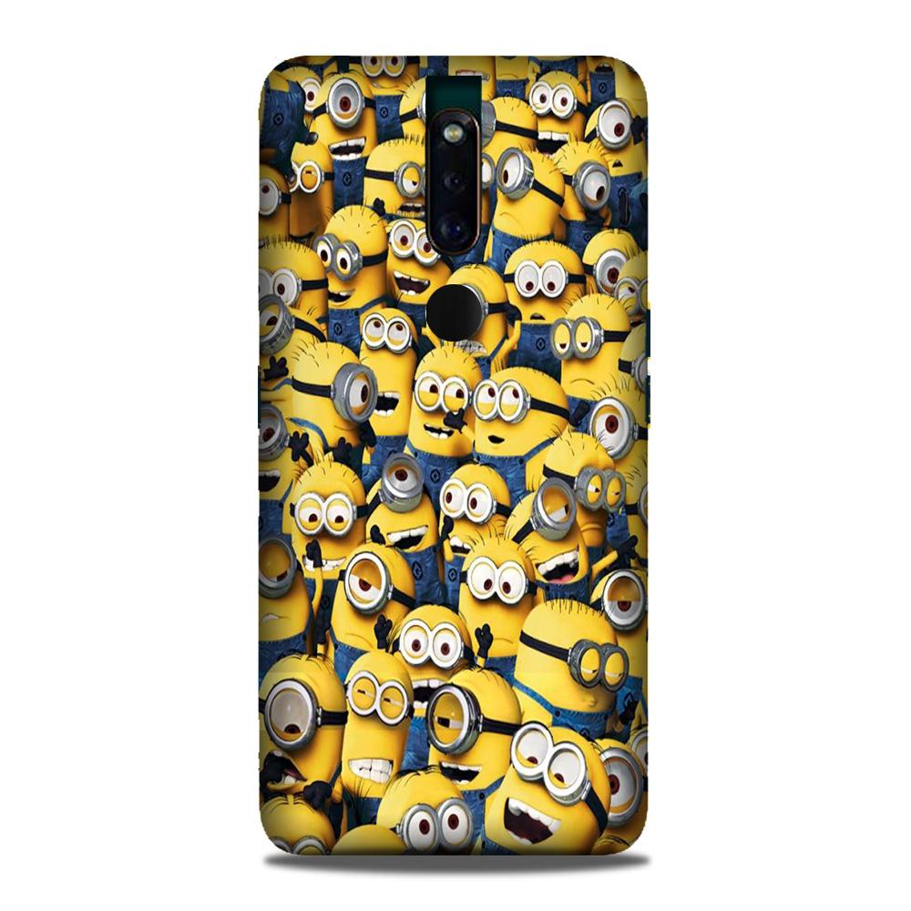 Minions Mobile Back Case for Oppo F11 Pro (Design - 126) Minions Case for Oppo F11 Pro (Design - 126)
