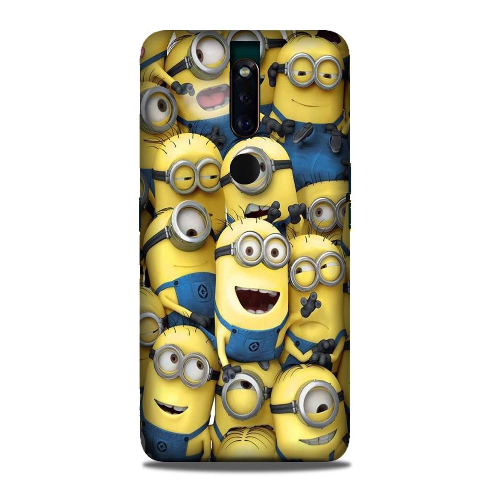 Minions Mobile Back Case for Oppo F11 Pro (Design - 127) Minions Case for Oppo F11 Pro (Design - 127)