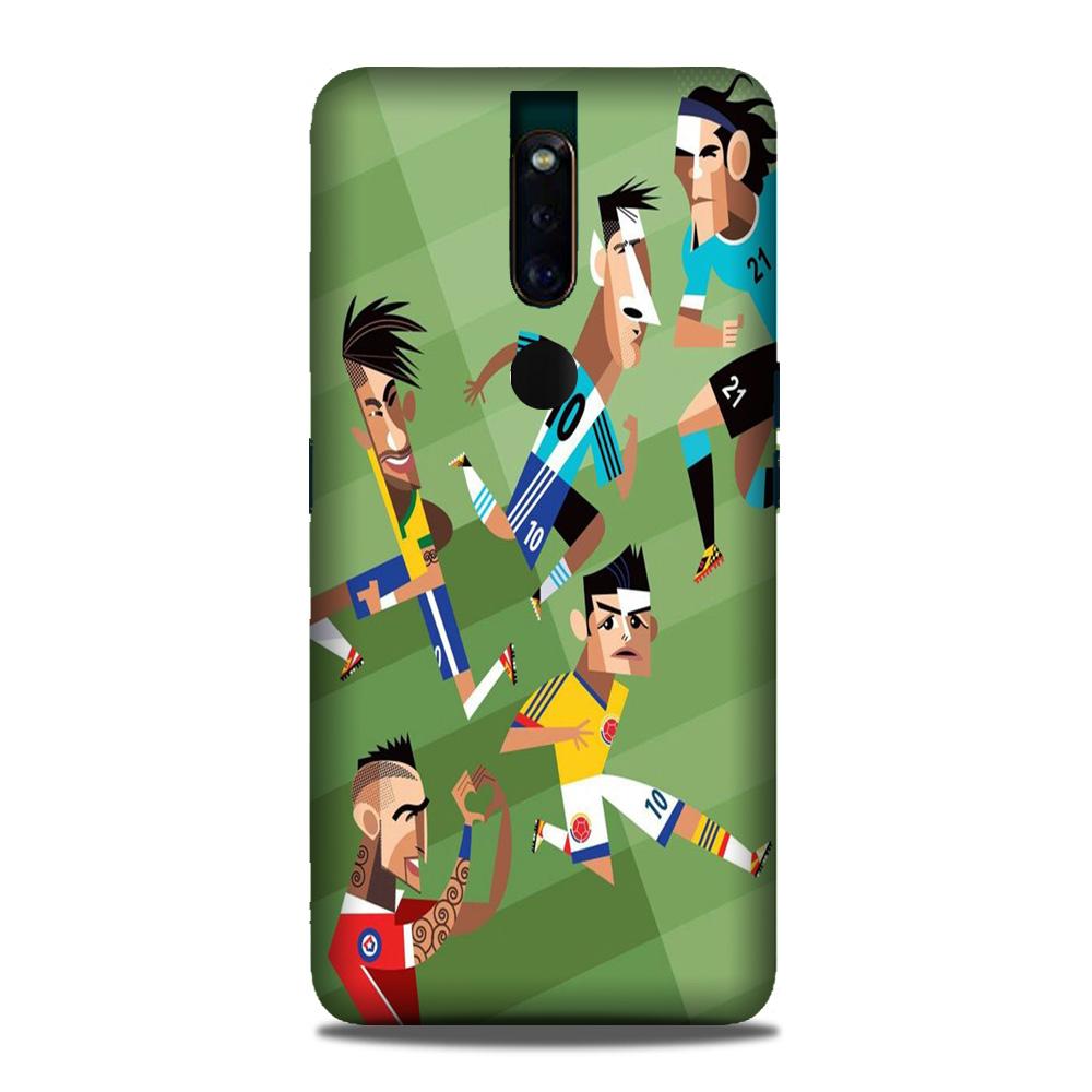 Football Mobile Back Case for Oppo F11 Pro (Design - 166) Football Case for Oppo F11 Pro (Design - 166)