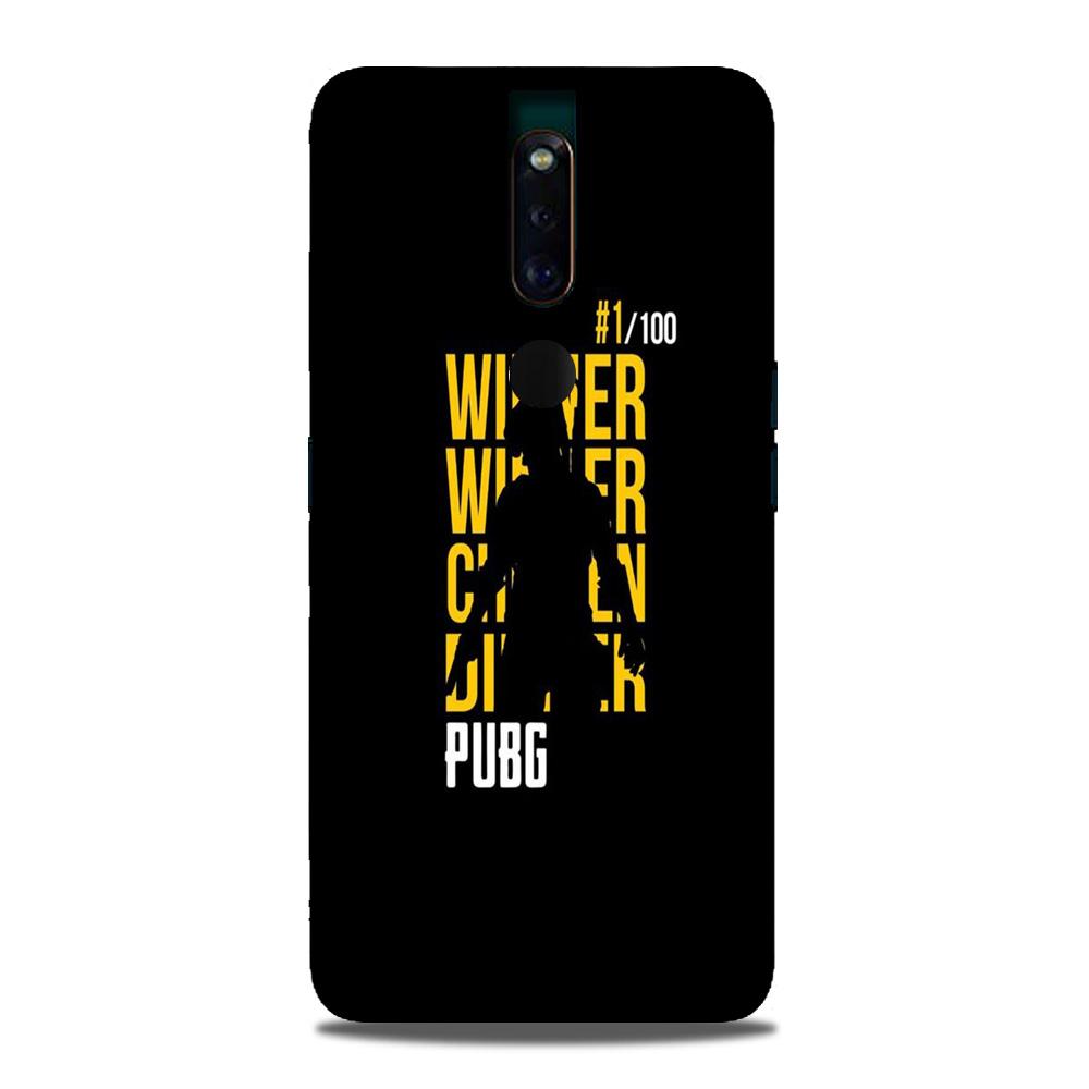 Pubg Winner Winner Mobile Back Case for Oppo F11 Pro (Design - 177) Pubg Winner Winner Case for Oppo F11 Pro (Design - 177)