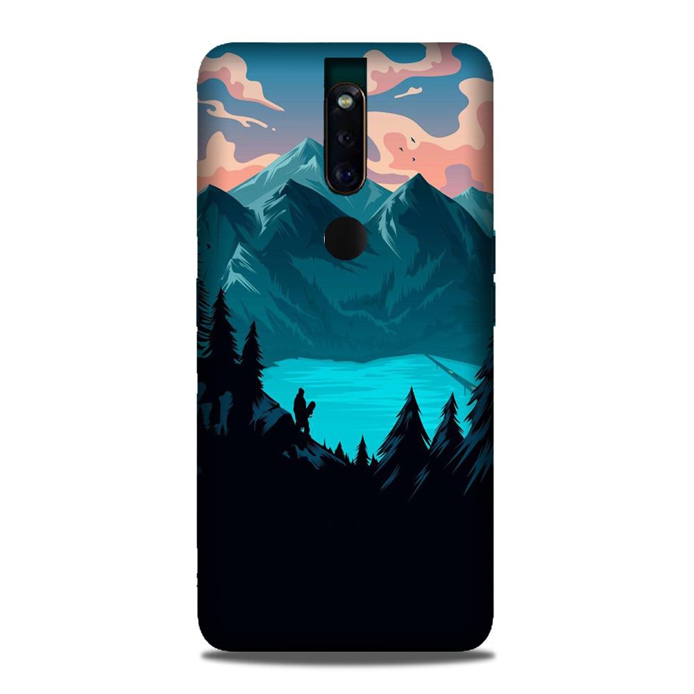 Mountains Mobile Back Case for Oppo F11 Pro (Design - 186) Mountains Case for Oppo F11 Pro (Design - 186)