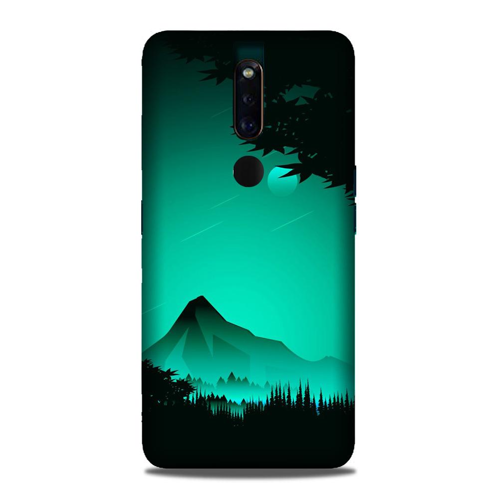 Moon Mountain Mobile Back Case for Oppo F11 Pro (Design - 204) Moon Mountain Case for Oppo F11 Pro (Design - 204)
