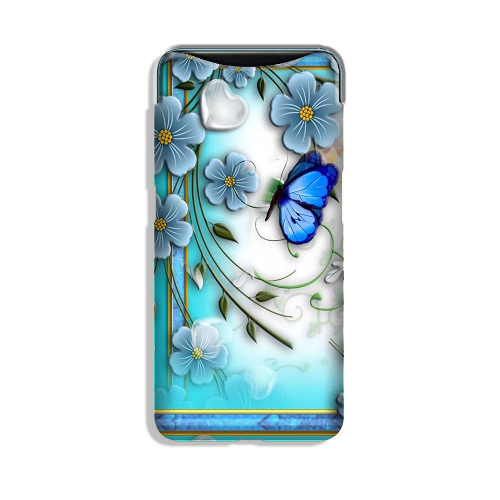 Blue Butterfly Case for Oppo Find X Blue Butterfly Case for Oppo Find X