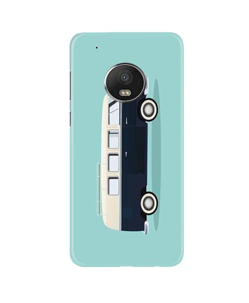 Travel Bus Mobile Back Case for Moto G5 (Design - 379)