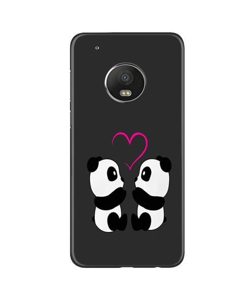Panda Love Mobile Back Case for Moto G5 (Design - 398) Panda Love Mobile Back Case for Moto G5 (Design - 398)