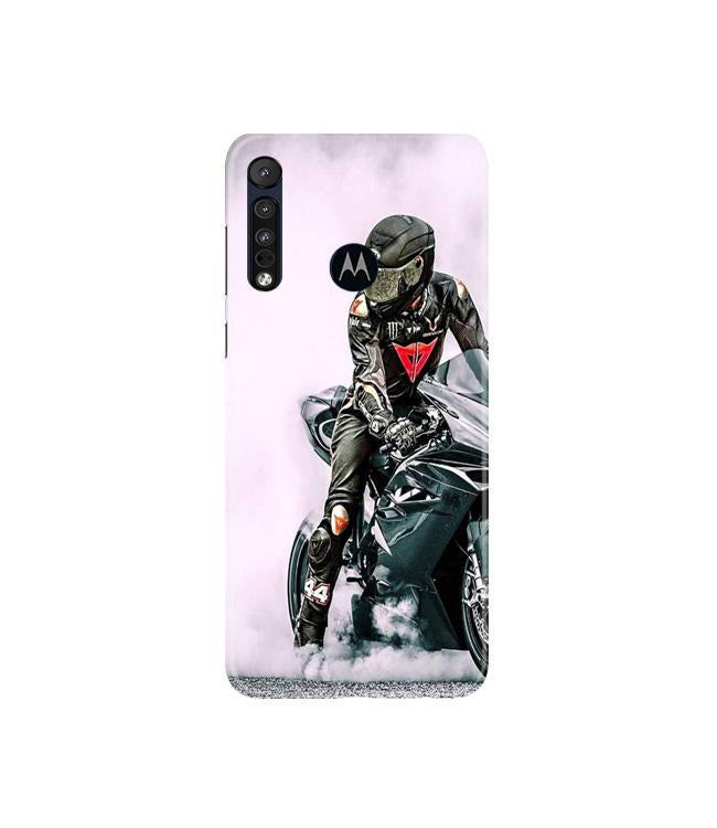 Biker Mobile Back Case for Moto G8 Plus (Design - 383) Biker Mobile Back Case for Moto G8 Plus (Design - 383)