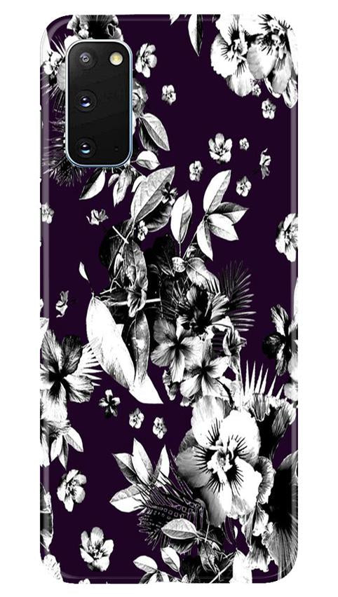 white flowers Mobile Back Case for Samsung Galaxy S20 (Design - 7) white flowers Case for Samsung Galaxy S20