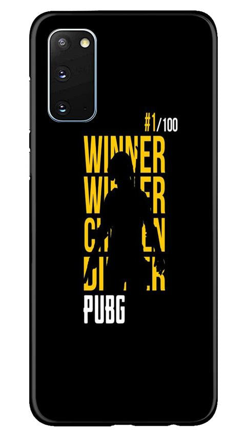 Pubg Winner Winner Mobile Back Case for Samsung Galaxy S20 (Design - 177) Pubg Winner Winner Case for Samsung Galaxy S20 (Design - 177)