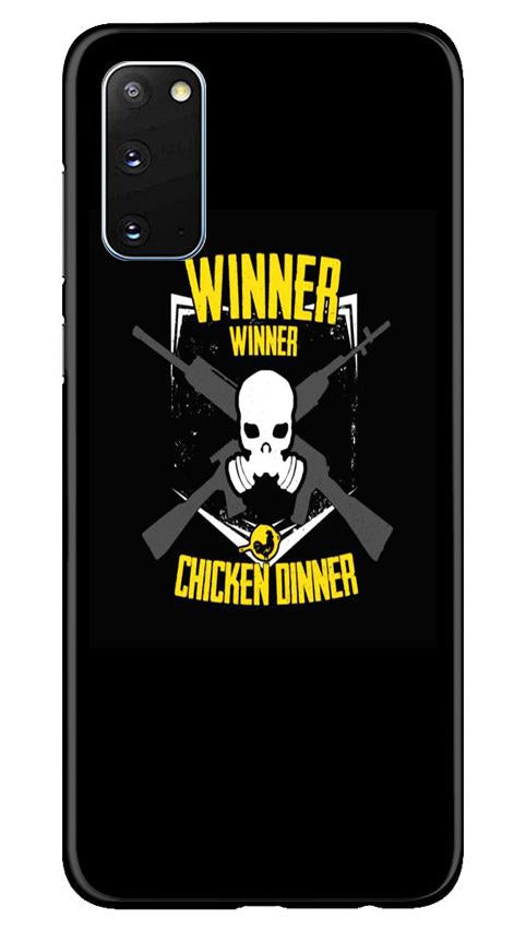 Winner Winner Chicken Dinner Mobile Back Case for Samsung Galaxy S20 (Design - 178) Winner Winner Chicken Dinner Case for Samsung Galaxy S20 (Design - 178)